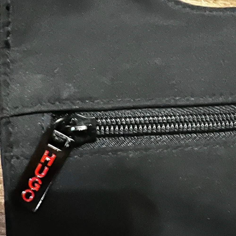 Hugo Black unisex Messenger Crossbody Bag